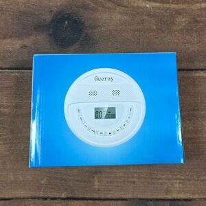Gueray Portable CD Player White New Built-in Speakers LCD Anti-Skip X002NE72PX